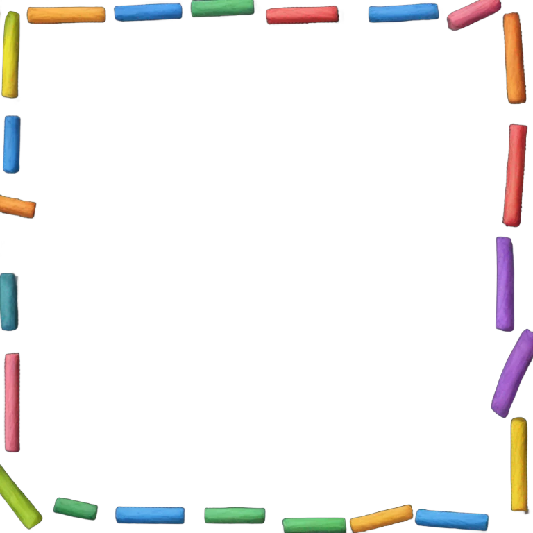 chalk board with chalk emoji