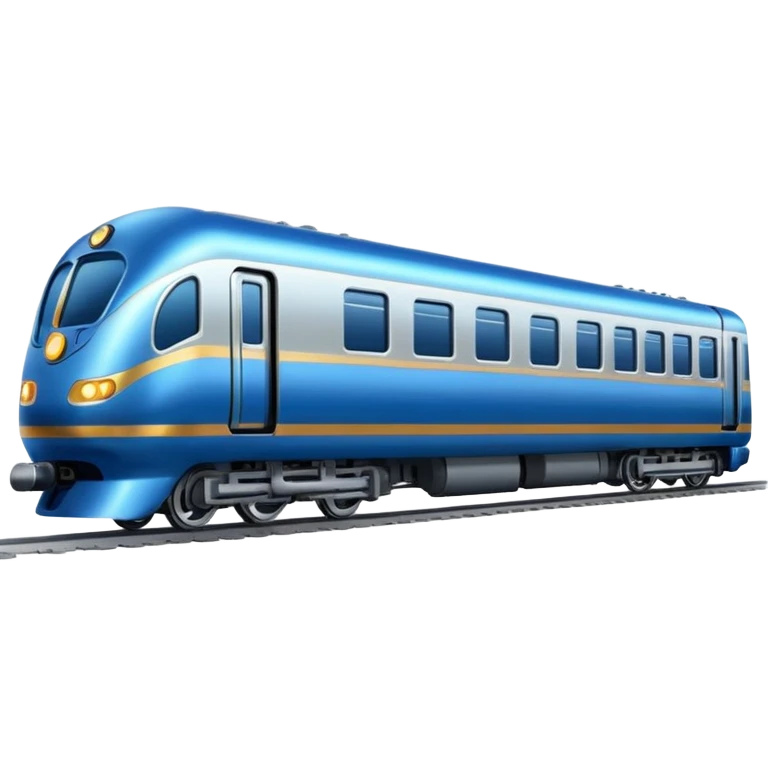 blue passenger train emoji