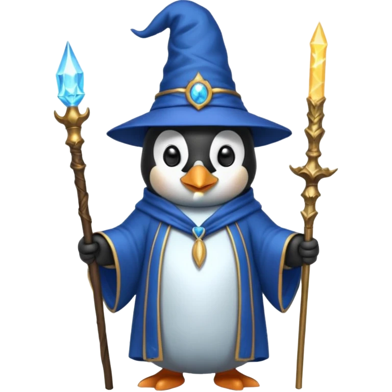 Penguin Wizard emoji