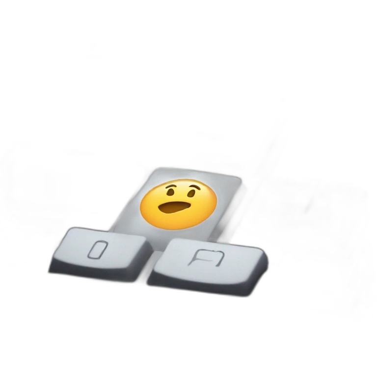 printing on keyboard emoji