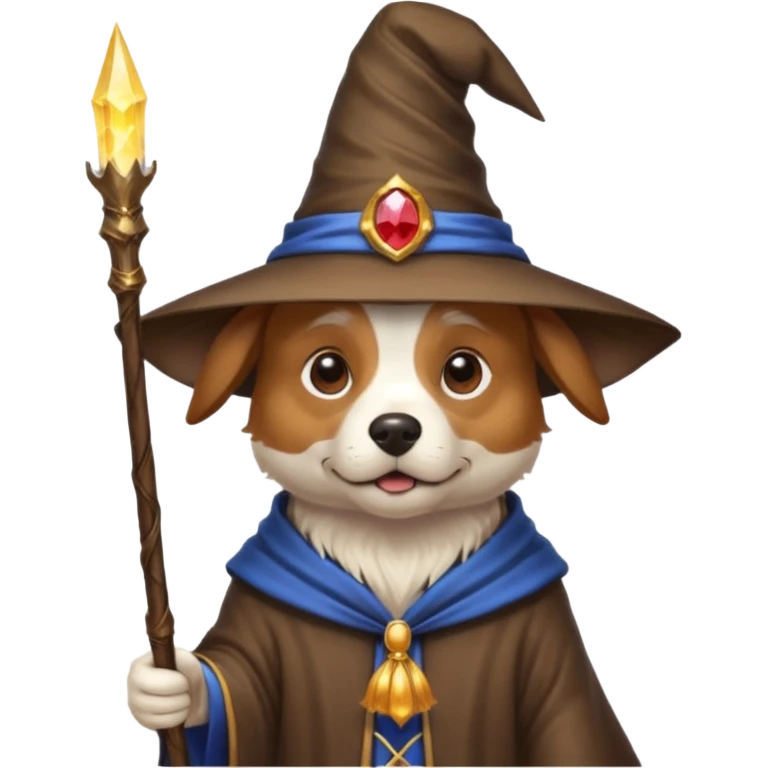 Dog wizard emoji