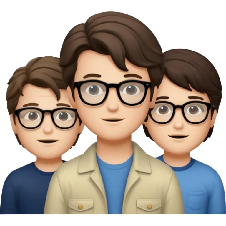 Billy hargrove and Steve harrington and mike in one Photo Wearing Glasses Looking cool and having Aura. emoji