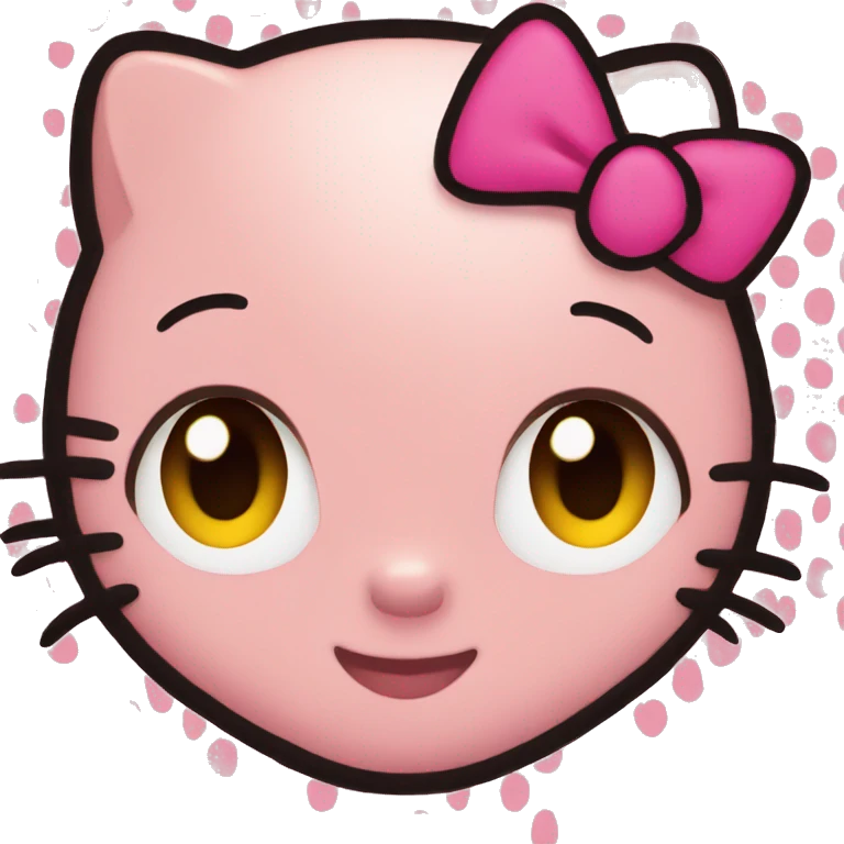 Hello kitty face emoji