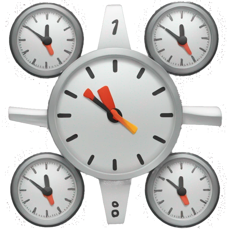 Clock in a style of speedometer  emoji