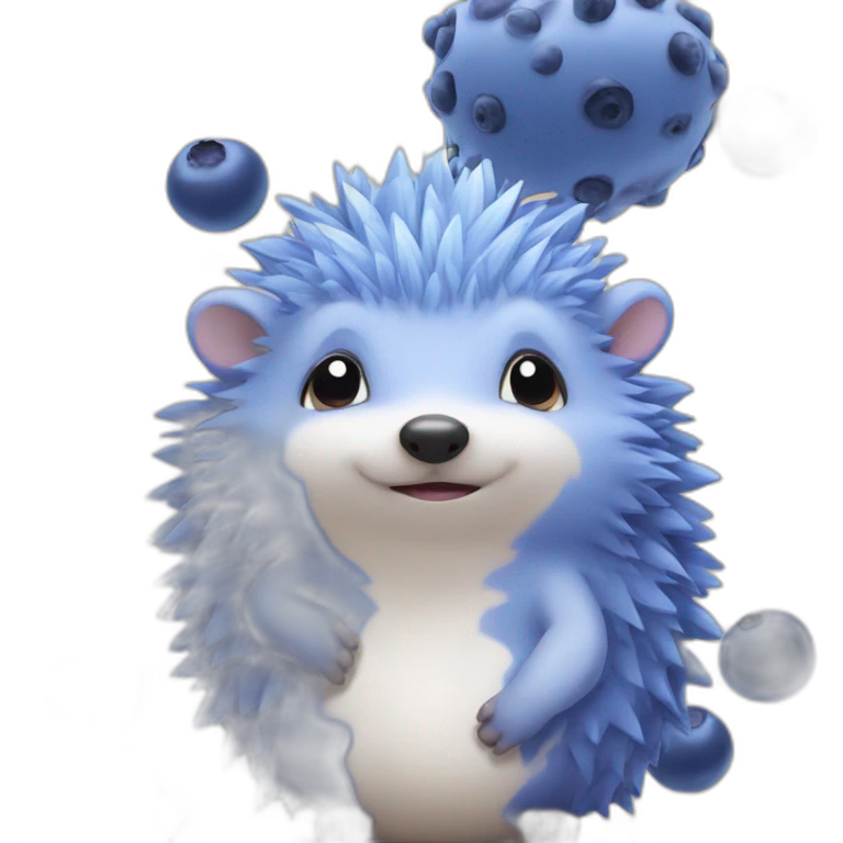blueberry hedgehog emoji