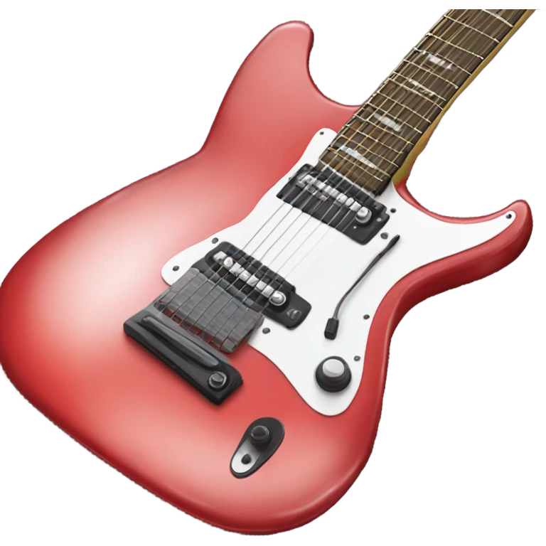 red guitar emoji
