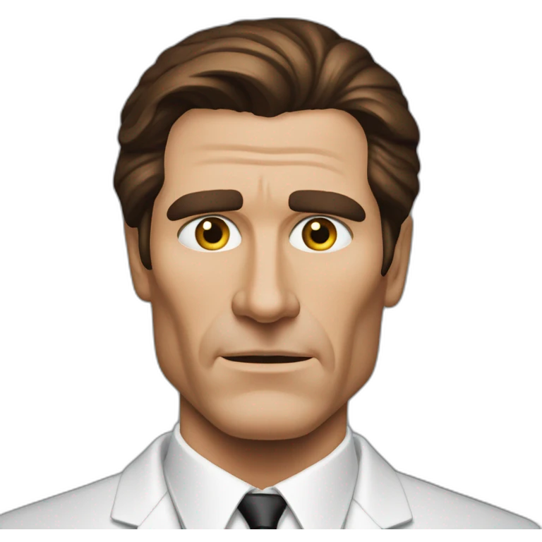 patrick bateman stare emoji