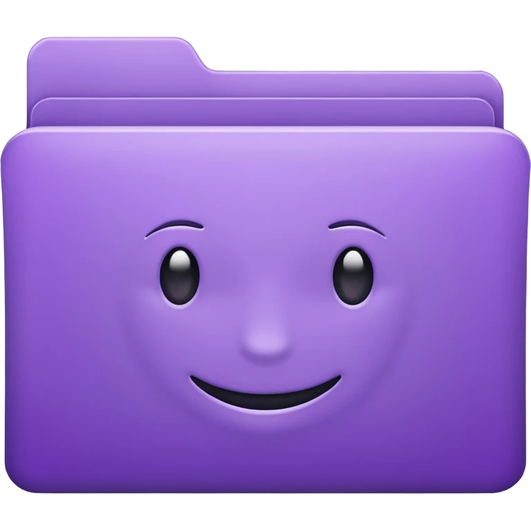 purple empty folder emoji