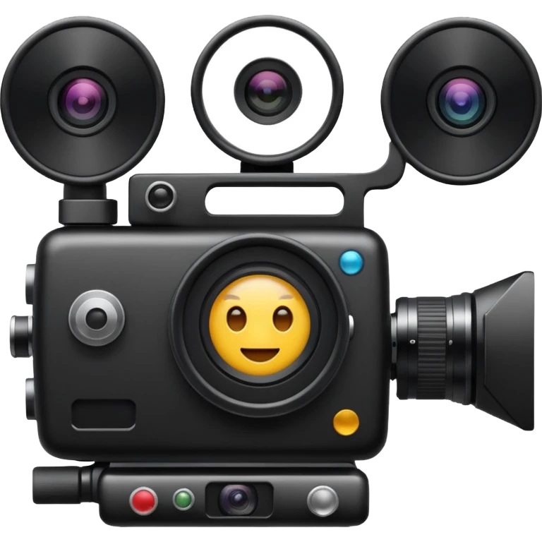Video camera with elements 1-2 of others emoji emoji