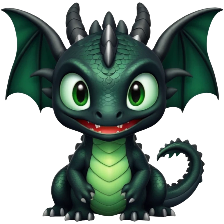 Toothless with white one emoji