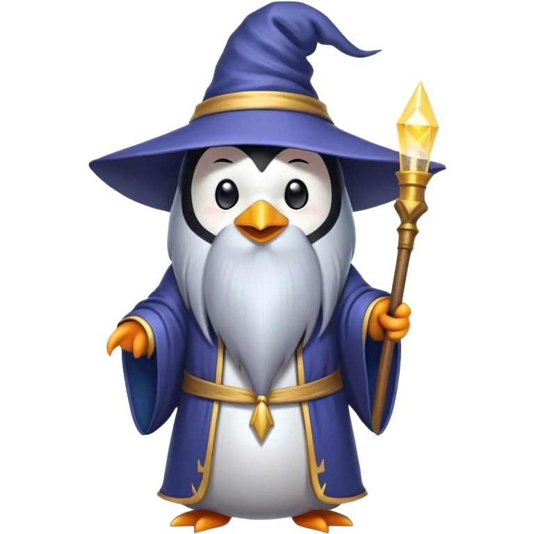 Penguin Wizard emoji