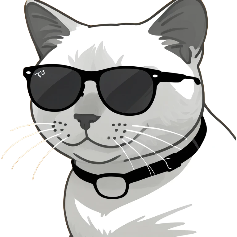 Cat with sunglasses emoji