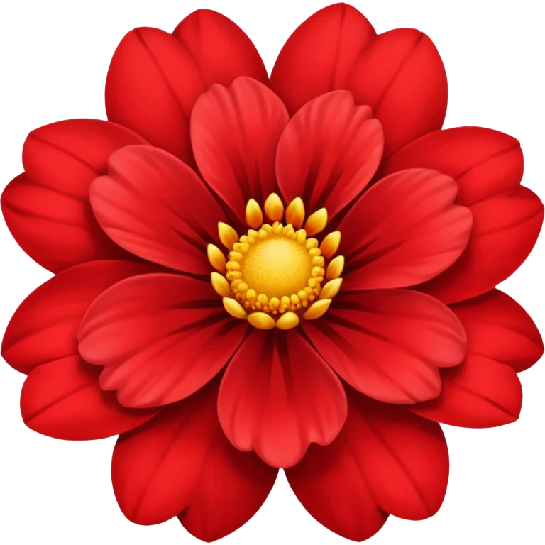 Red flover emoji