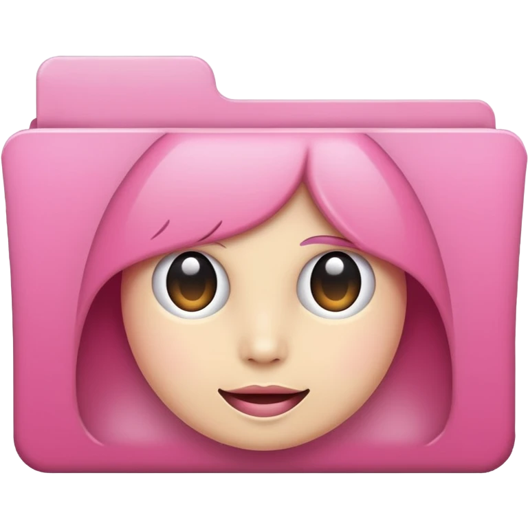 mix pink forward facing folder emoji