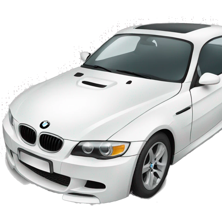 white bmw  emoji