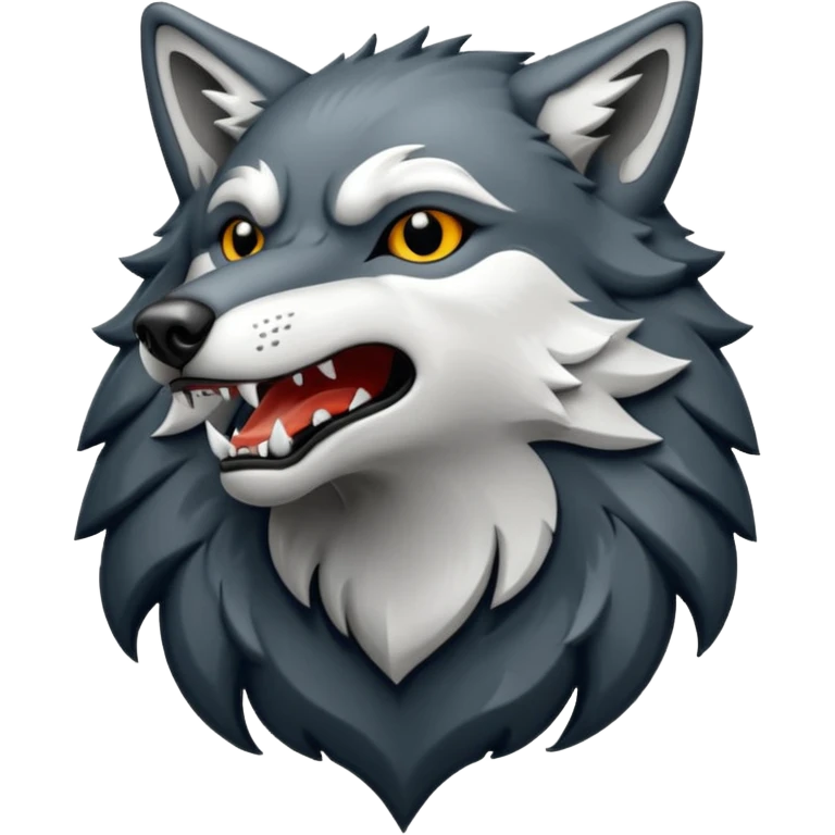 howling wolf crest emoji