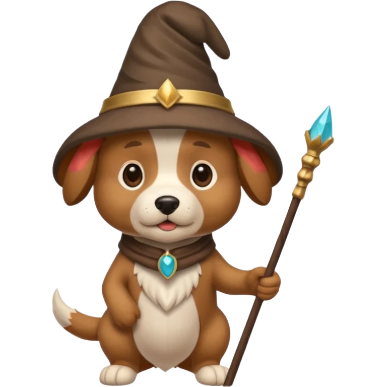 Dog wizard emoji