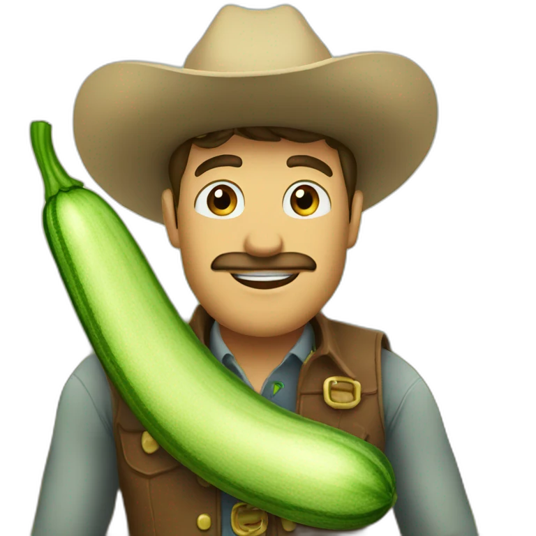 Zucchini cowboy emoji