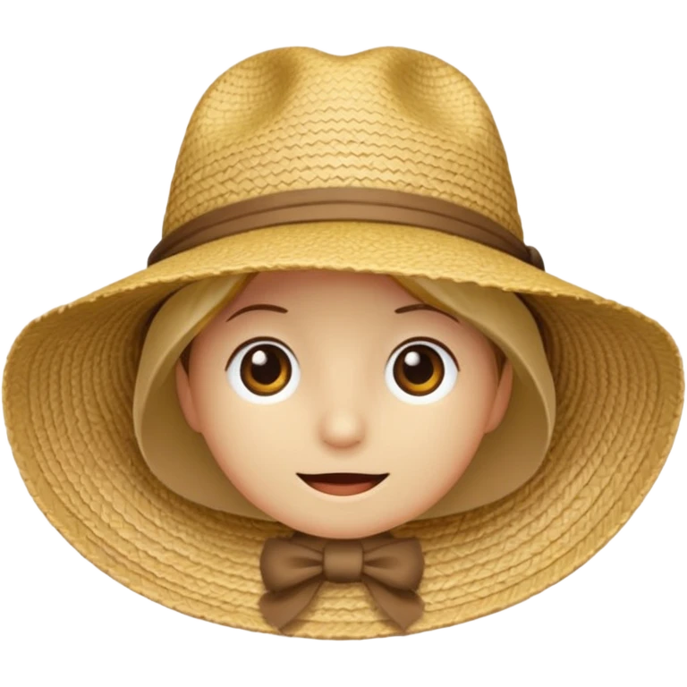 Create strow hat fom one piece emoji emoji