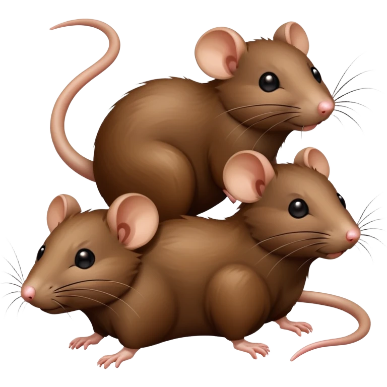 Три крысы кружатся  emoji