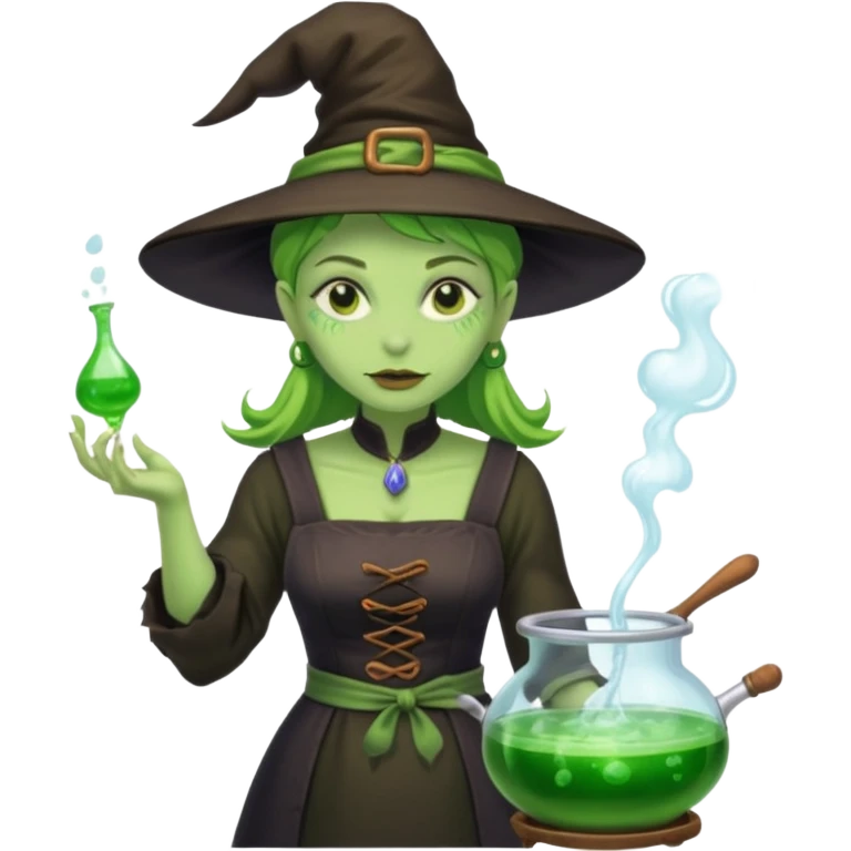 green witch cooking potion emoji