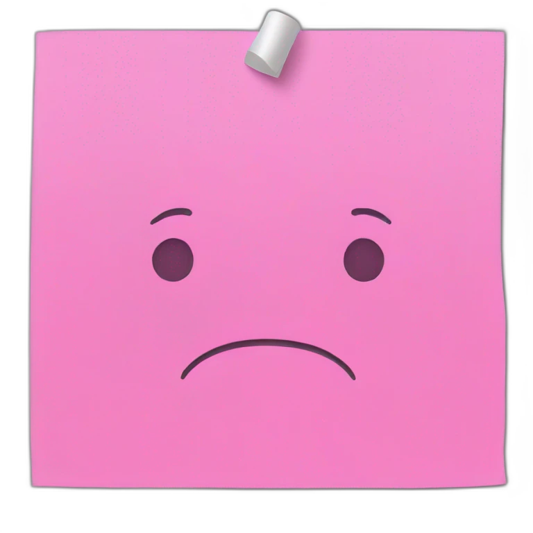 pink sticky notes emoji