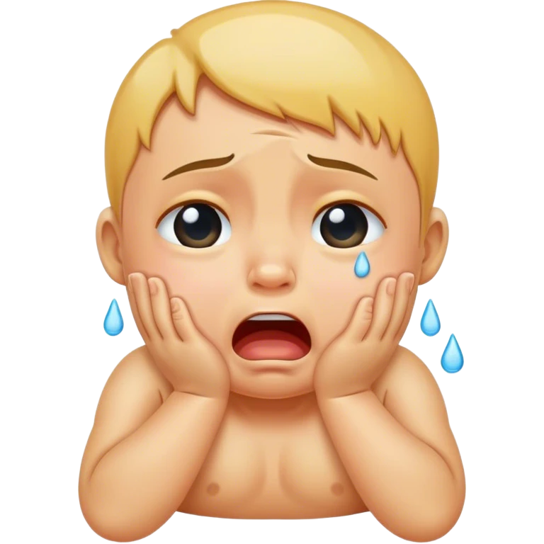 Baby crying emoji