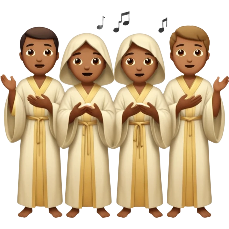 choir singing emoji