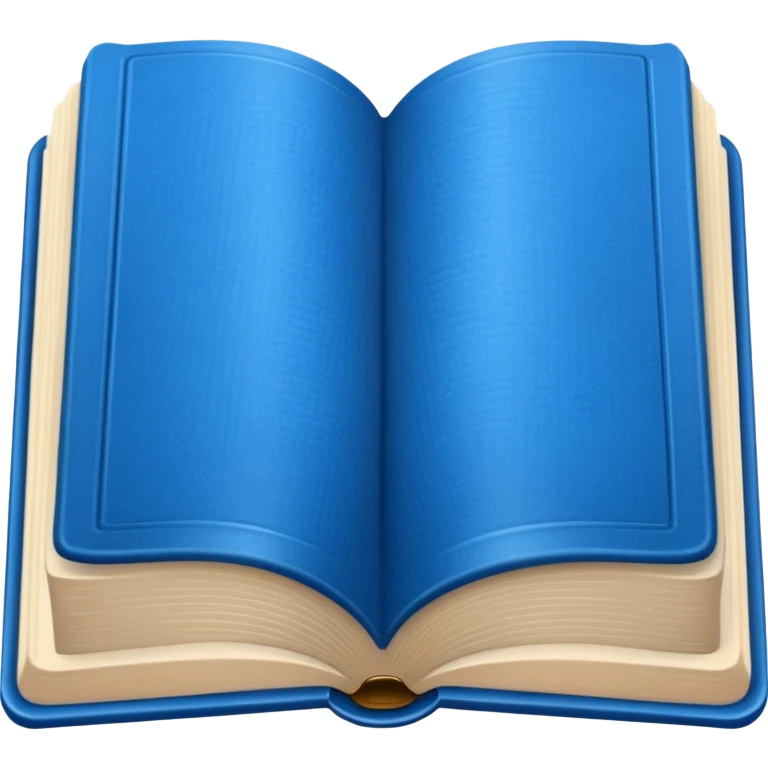 Opened book blue emoji