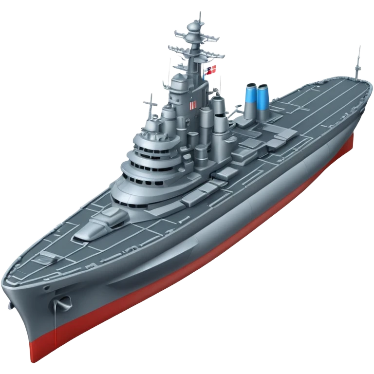 battleship arial view emoji