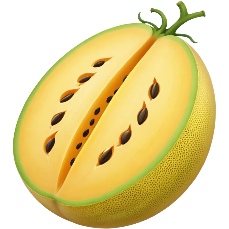 whole yellow melon  emoji