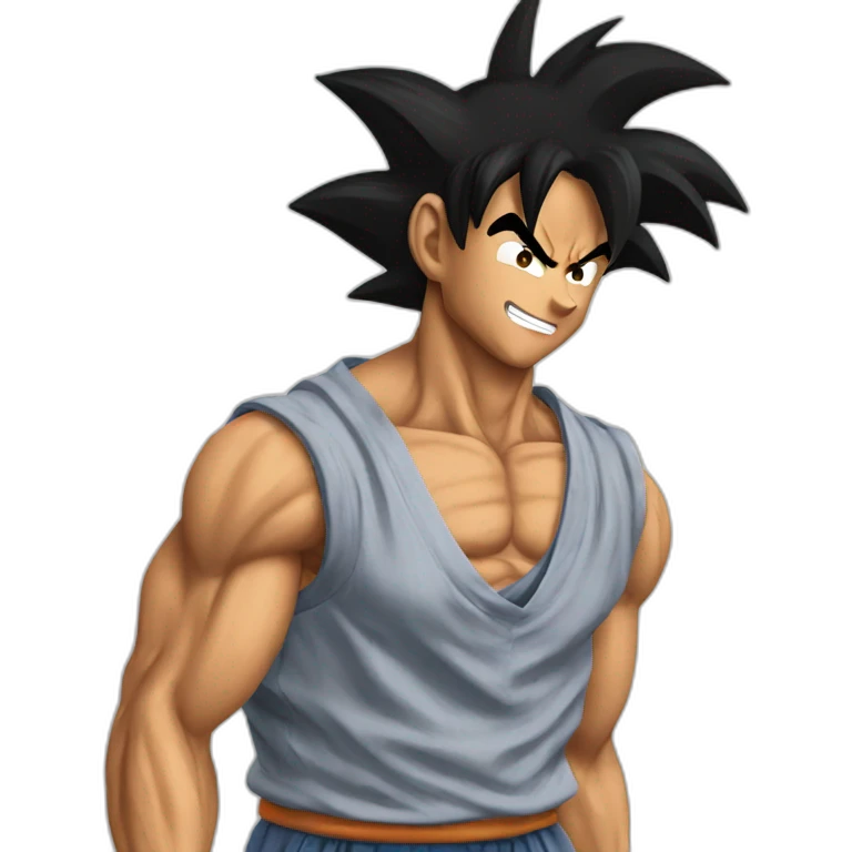 does goku clean nuts? emoji