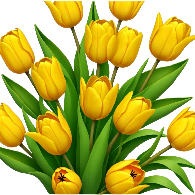 Yellow tulips  emoji