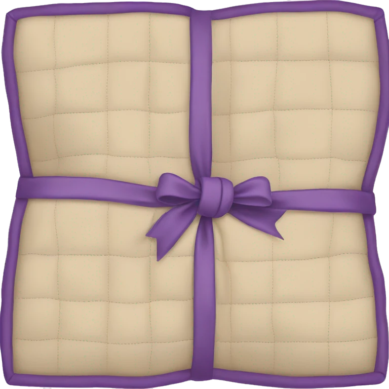 quilted blanket folded emoji
