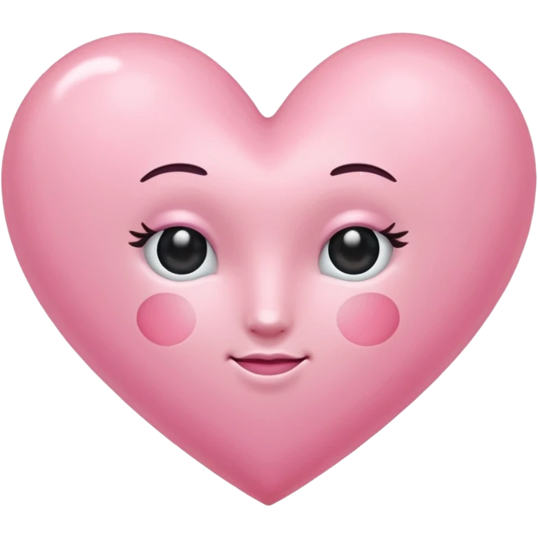 Cœur pastel rose emoji