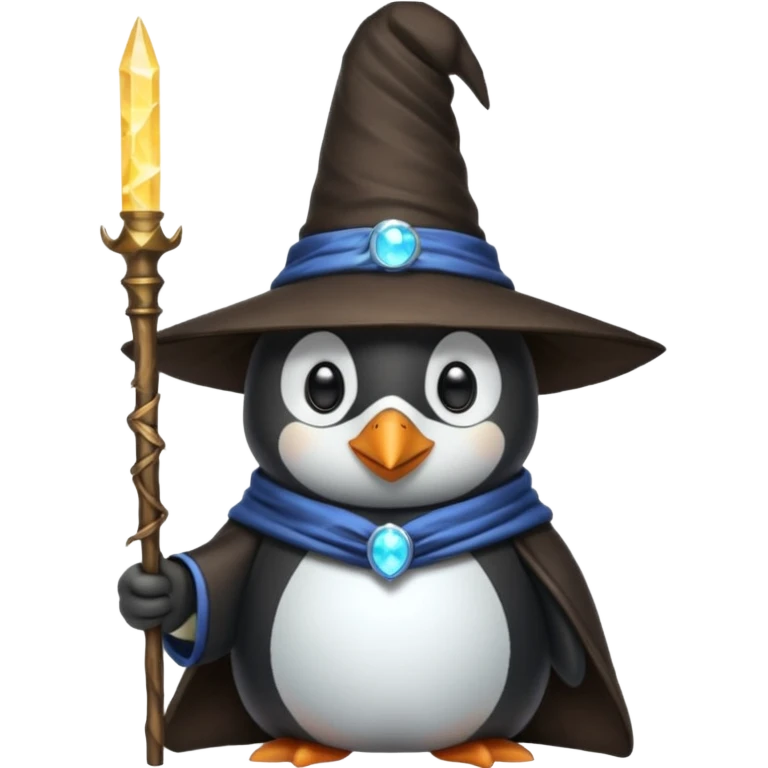 Penguin Wizard emoji