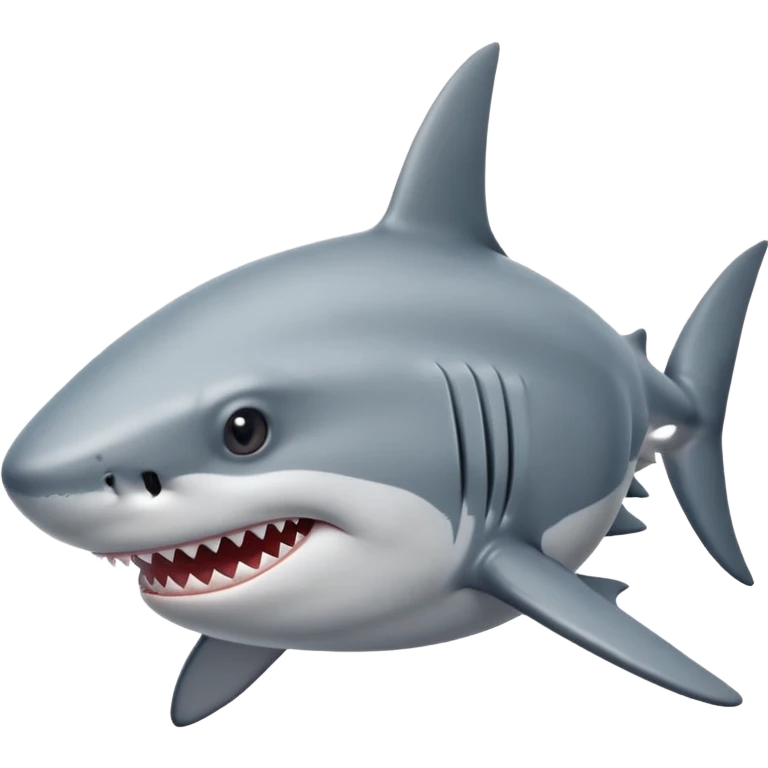 Shark with a low taper fade emoji