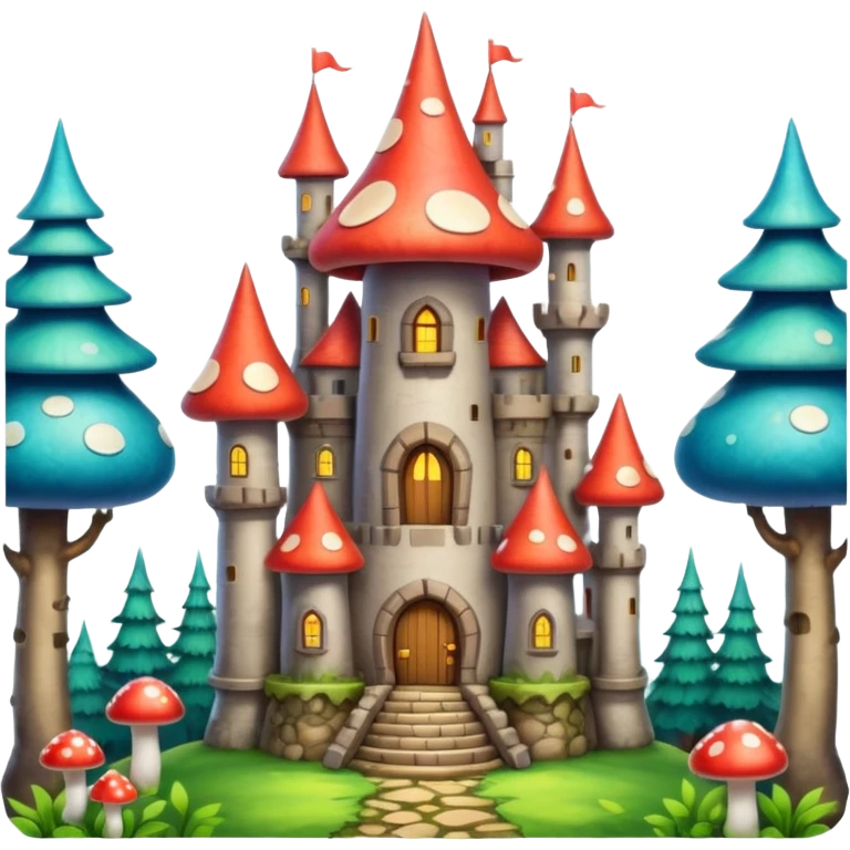 mushroom castle emoji