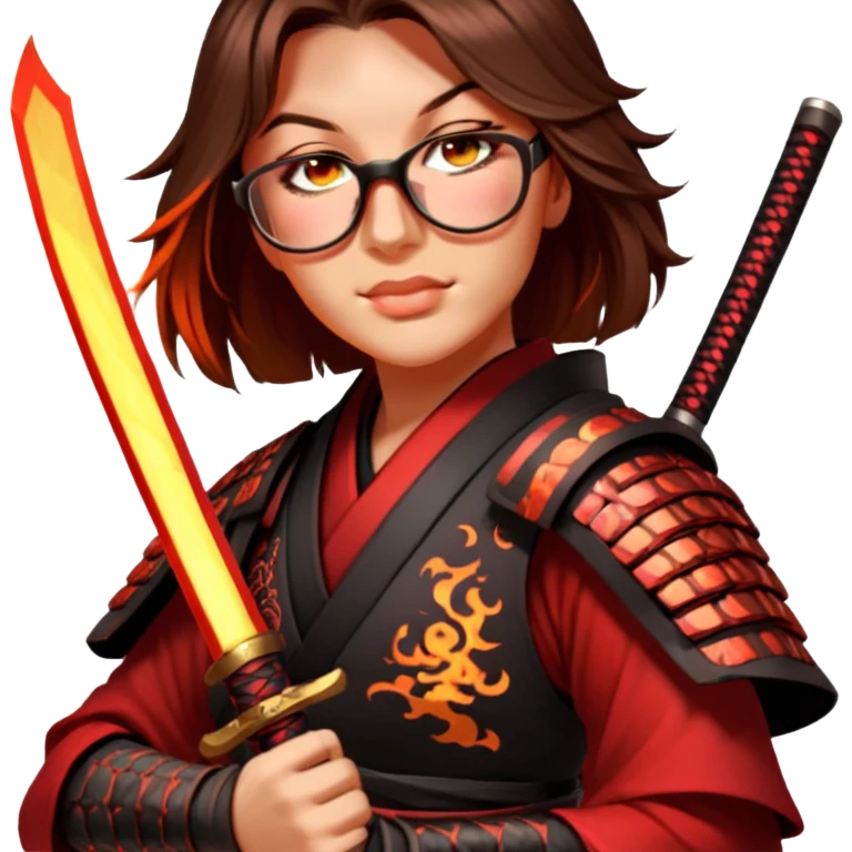 Fire-Wielding Samurai emoji
