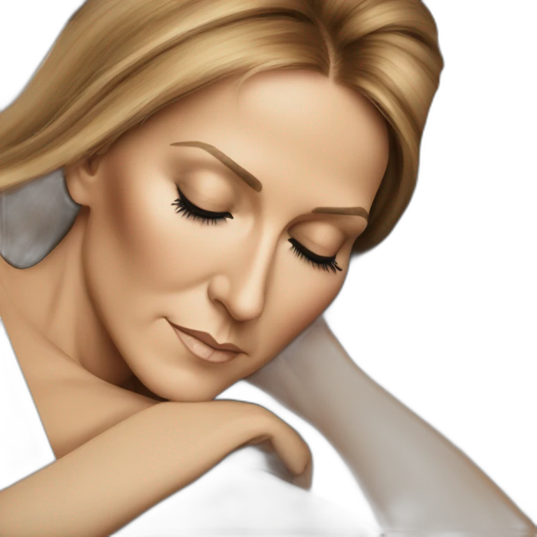 Céline Dion sleepy emoji