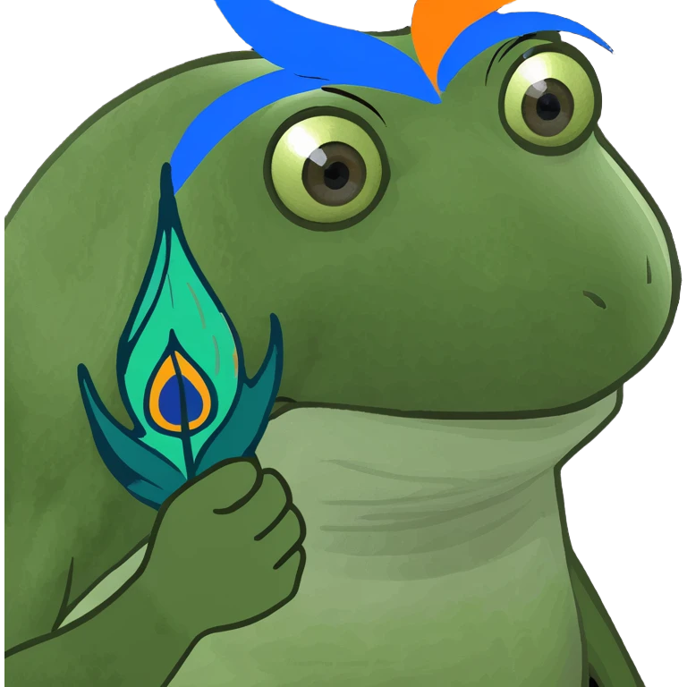 peacock feather emoji