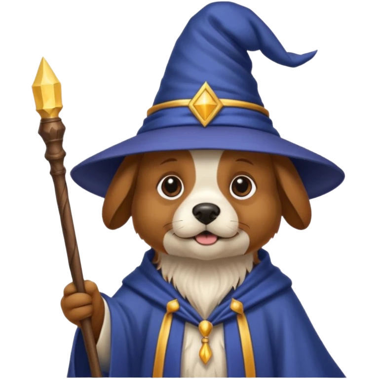 Dog wizard emoji