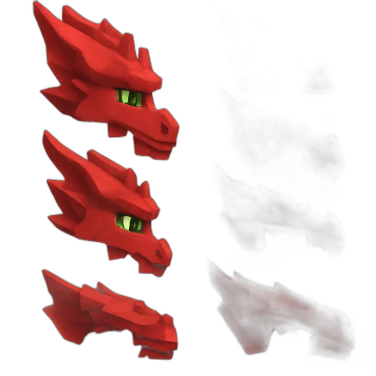 head hat Red dragon Minecraft delegate emoji