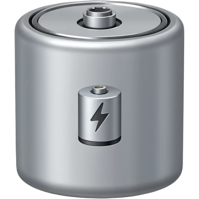 realistic small battery emoji