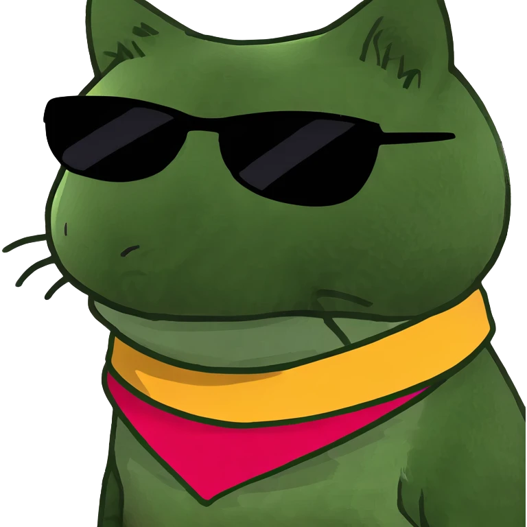 Cat with sunglasses emoji