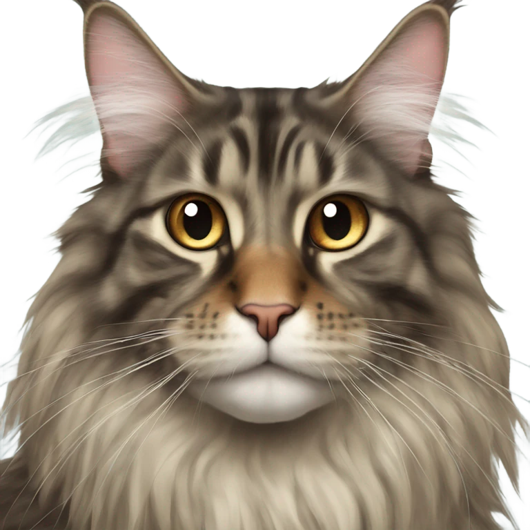 Maine Coon with a fly on his nose emoji