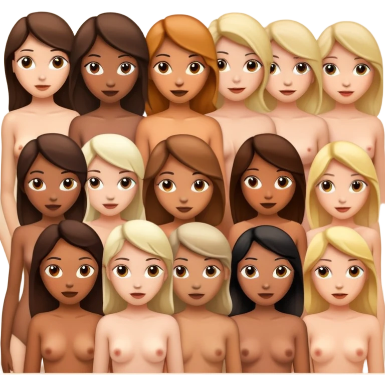 Naked women emoji