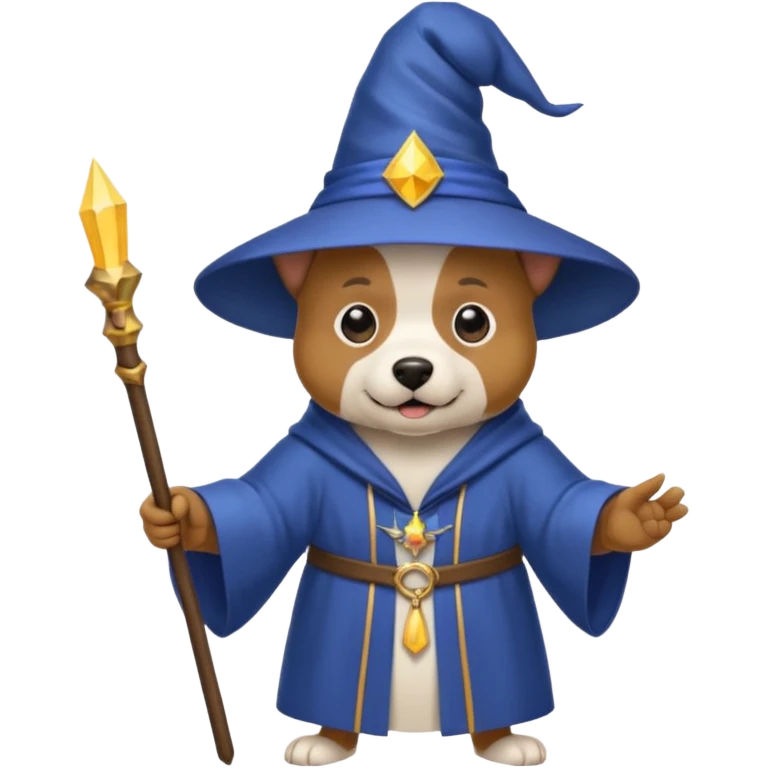Dog wizard emoji
