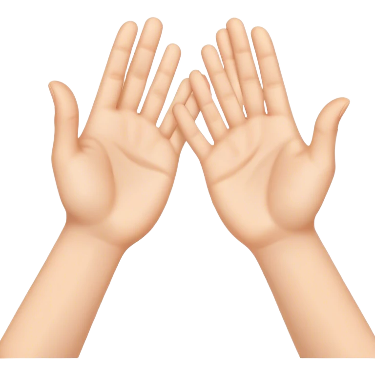 palms touching clap another's hand
 emoji