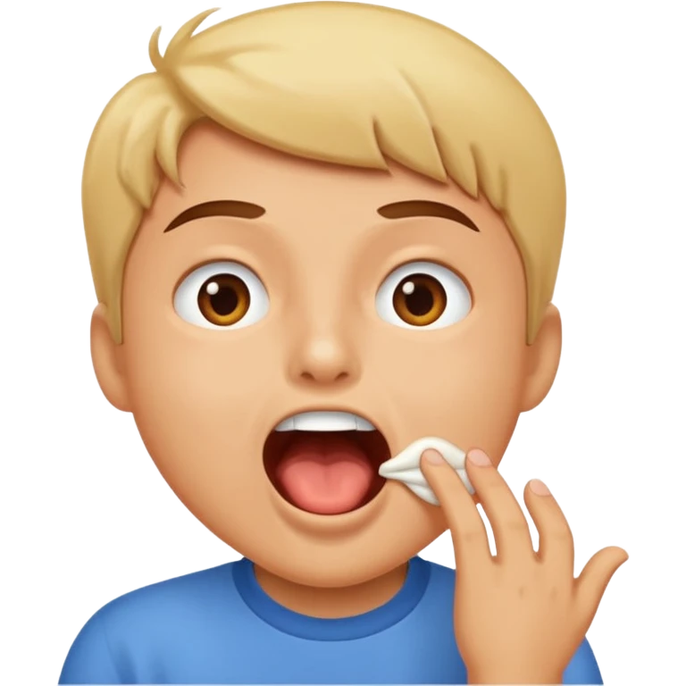 Make a person burping emoji